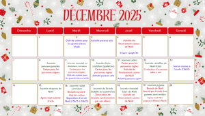 calendrier noel